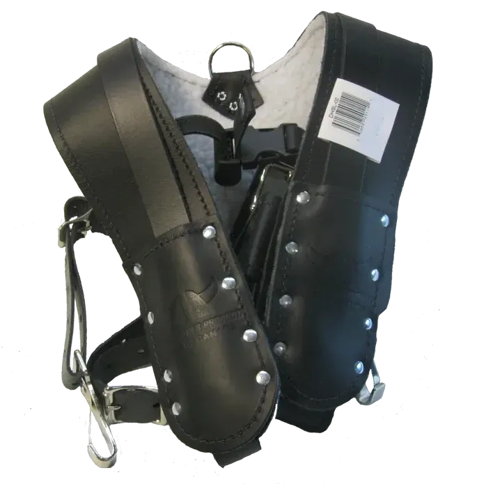 CADILLAC BACK SUPPORT SUSPENDERS Cadillac back support suspenders, for wearing with a tool belt on the jobsite.