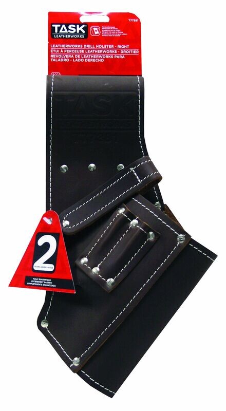 JOURNEYMAN DRILL HOLSTER Journeyman drill holster for carrying a drill on a belt.