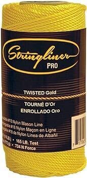 NYLON LINE GOLD 270' 270 foot gold nylon mason's line.