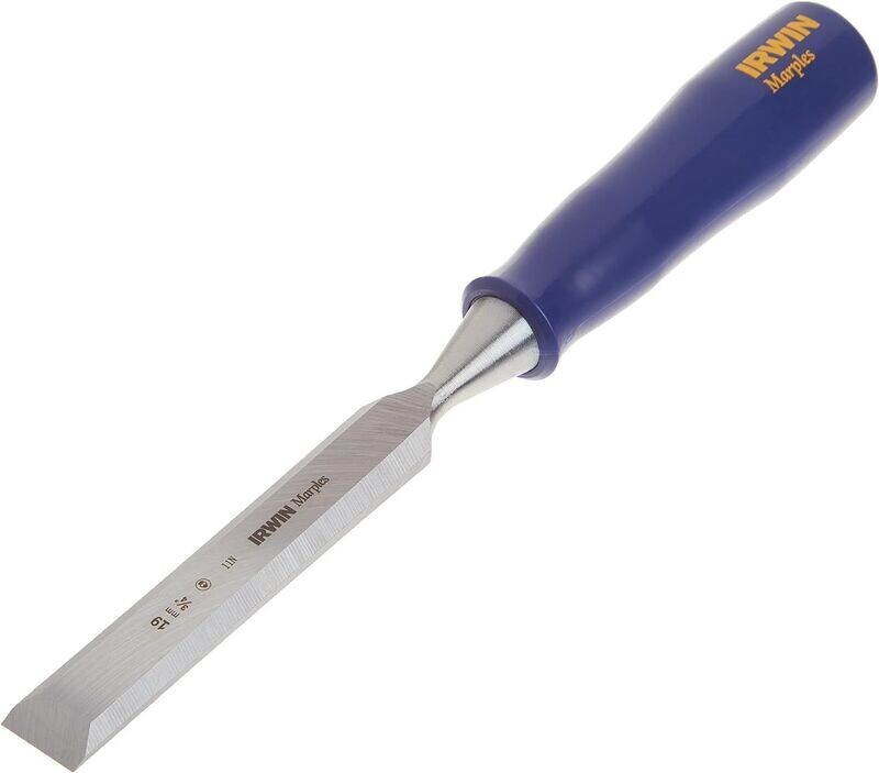3/4 3/4 inch Marples Blue Chip bevel edge wood chisel for paring and trimming joints.