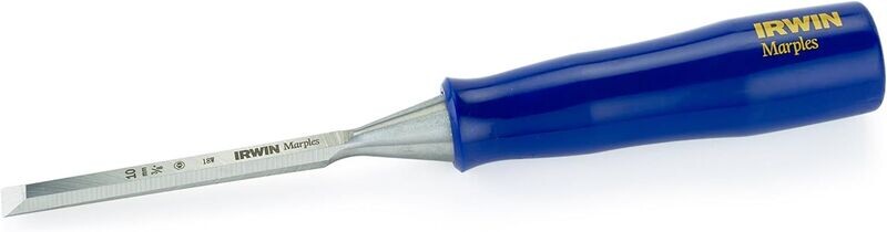 3/8 BLUECHIP CHISEL Irwin Marples Blue Chip wood chisel, 3/8 inch, with hardened steel blade.