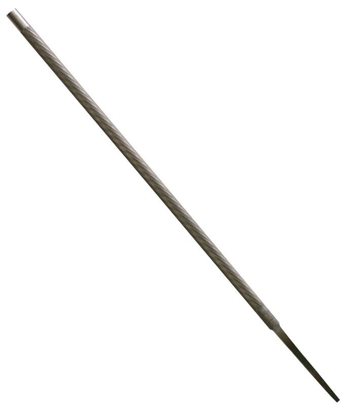 8x3/16 8 inch by 3/16 inch round chainsaw file for sharpening chain teeth.
