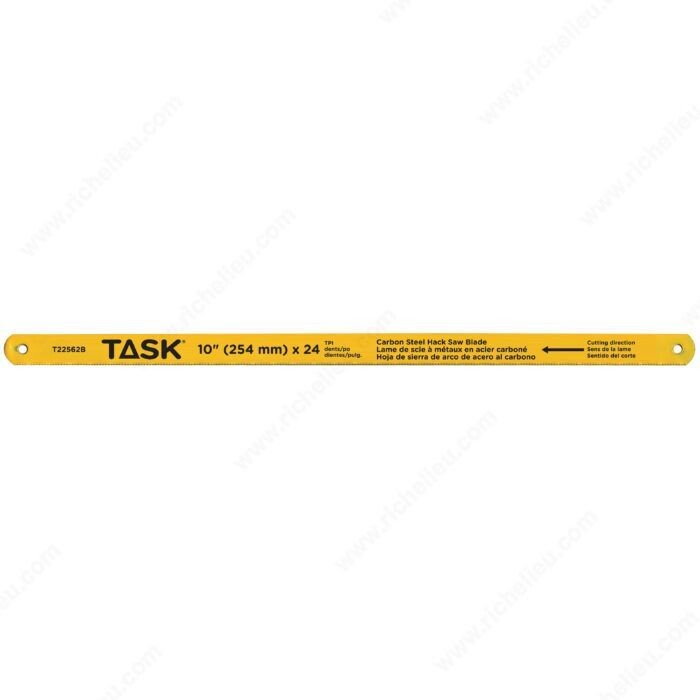 10 inch hacksaw blade, 24 teeth per inch.