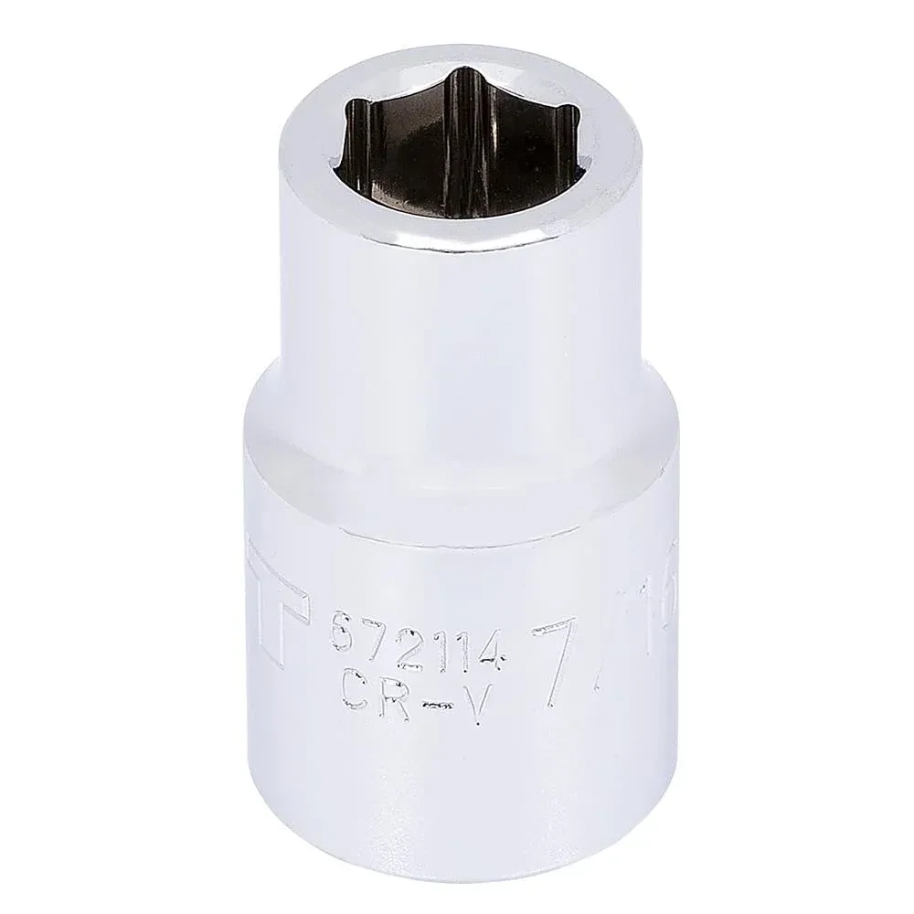 1/2 inch drive 7/16 inch 6-point socket.
