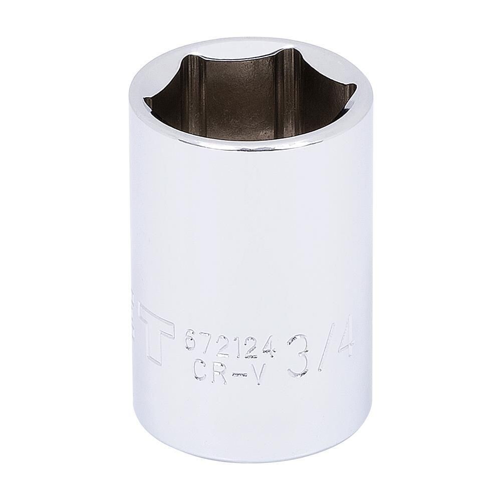 1/2 inch drive 3/4 inch 6-point socket.