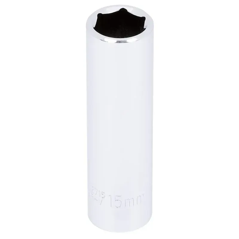 1/2 1/2 inch drive 15mm 6-point deep socket.