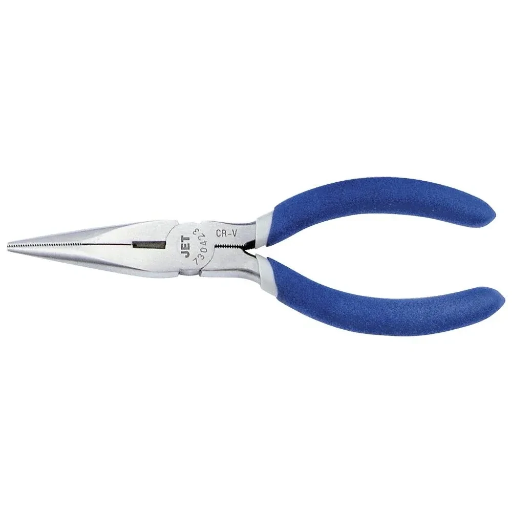 6-1/2 inch long nose plier for wiring and small parts work.