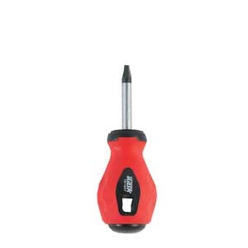 Number 2 stubby square recess screwdriver with a short shaft.