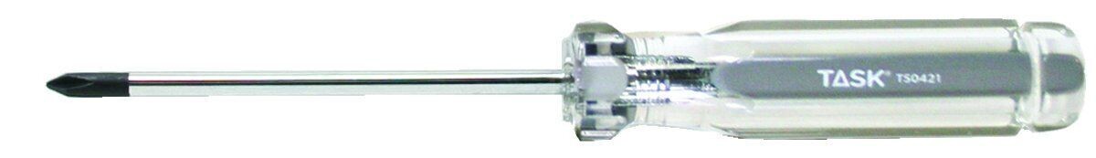 Number 0 Phillips screwdriver with a 2 1/2 inch shaft.