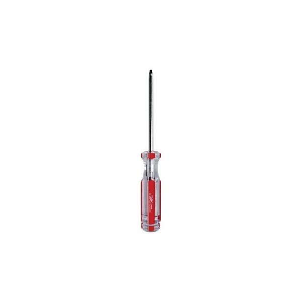 Number 2 Robertson screwdriver with a 5 inch shaft.