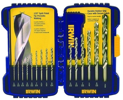 IRWIN 15PC COBALT DRILL BIT SET IRWIN 15PC COBALT DRILL BIT SET