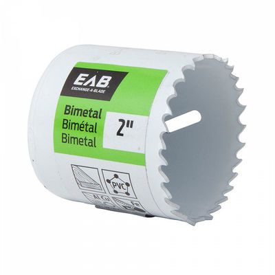 EAB Bi-Metal Hole Saw 2-1/2 EAB 2 inch bi-metal hole saw for cutting wood, metal, and plastic.