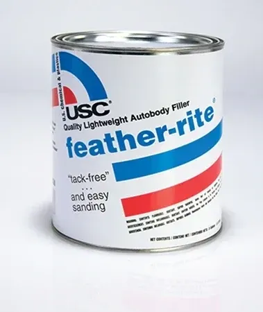 Feather Rite epoxy, 750 millilitre bottle, for surface repairs.