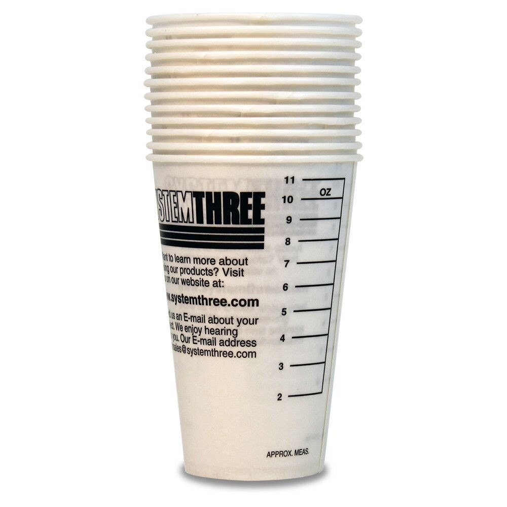 12 Ounce paper mixing cup for mixing paint and epoxy.