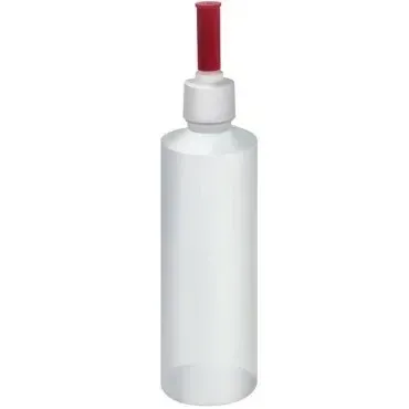 Nozzle-tip glue bottle for controlled glue application.