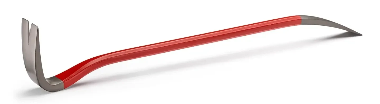 Hultafors 25 inch steel crowbar for prying and demolition.