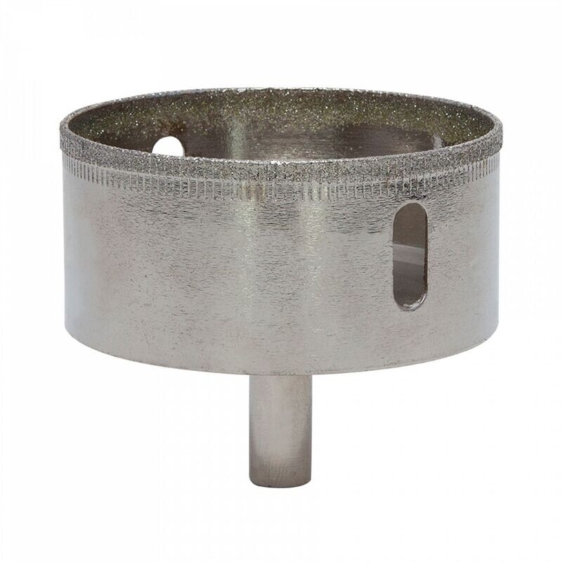 EAB 2 1/2 inch diamond grit hole saw for tile, glass, and stone, recyclable and exchangeable.