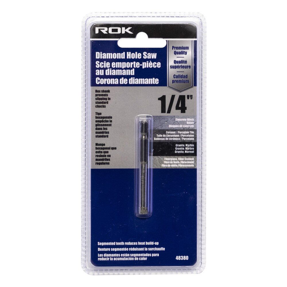 1/4" Rok Diamond Hole Saw