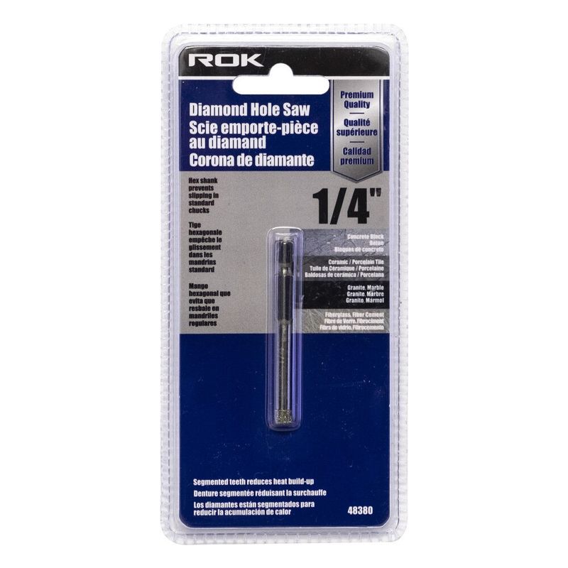 1/4" Rok Diamond Hole Saw