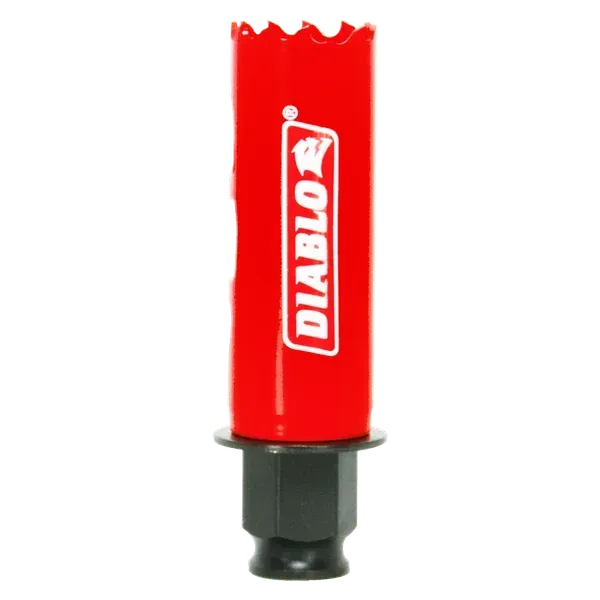 Diablo 1 Diablo 1 inch bi-metal quick change hole saw for wood, metal, and plastic.