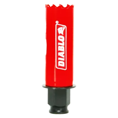 Diablo 1 Diablo 1 inch bi-metal quick change hole saw for wood, metal, and plastic.
