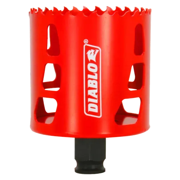 Diablo 2 3/8 inch bi-metal hole saw cuts cleanly through wood, metal, and plastic. Shop at Dunbar Lumber.