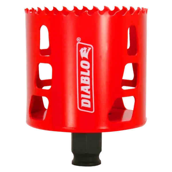 Diablo 2 3/4 inch bi-metal quick change hole saw for wood, metal, and plastic.