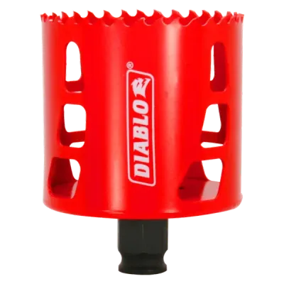 Diablo 2 3/4 inch bi-metal quick change hole saw for wood, metal, and plastic.
