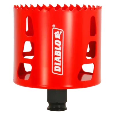 Diablo 3 Diablo 3 inch bi-metal quick change hole saw for wood, metal, and plastic.