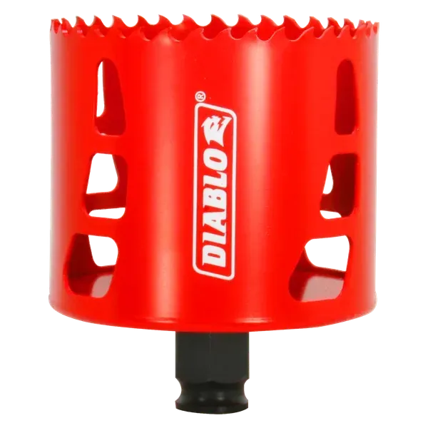Diablo 3 inch bi-metal quick change hole saw for wood, metal, and plastic.