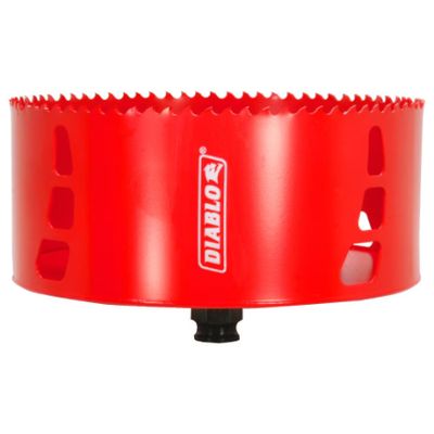Diablo 6 inch bi-metal hole saw for large holes in wood, metal, and plastic.