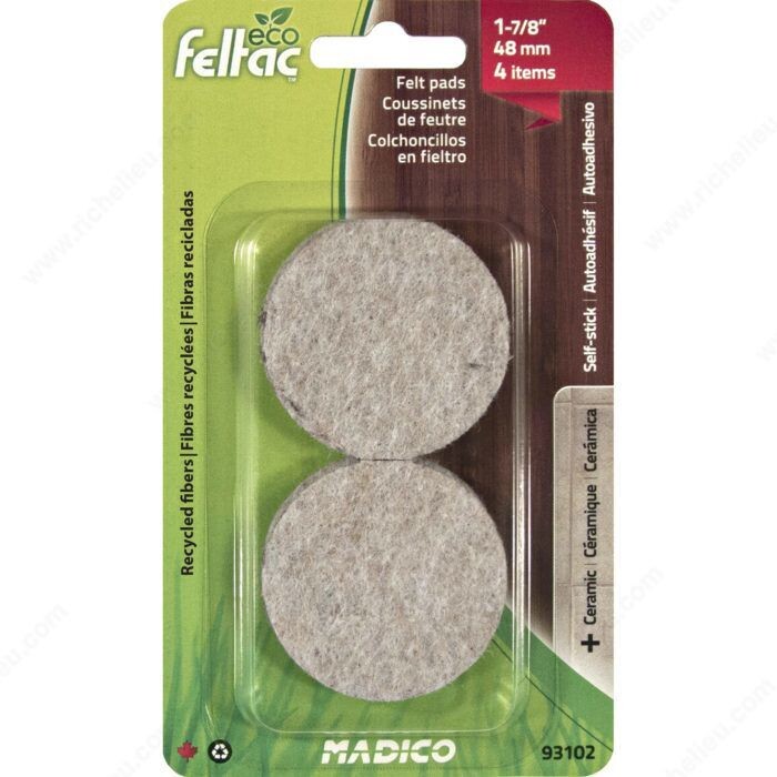 1-7/8 inch felt floor saver pad.