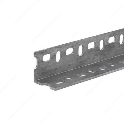 1-1/2 1-1/2 inch by 36 inch slotted angle steel.