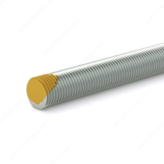 Zinc plated threaded rod, 3/4 inch by 36 inch, for anchoring and bracing projects.