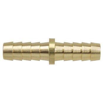 1/2 inch brass hose barb coupling.