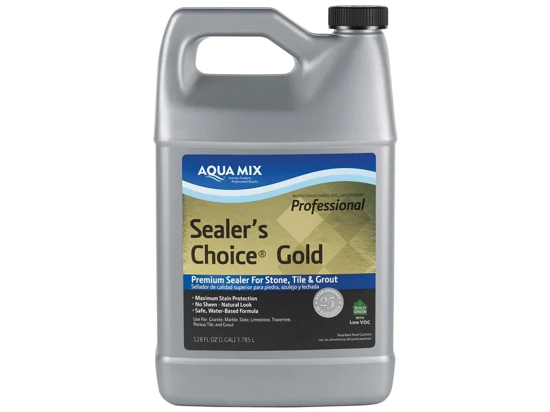 Aqua Mix Sealer's Choice Gold penetrating sealer, 1 gallon jug, for stone and grout.