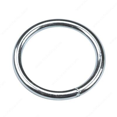 2 2 inch number 2 steel ring, for general rigging, chain, and hardware use.