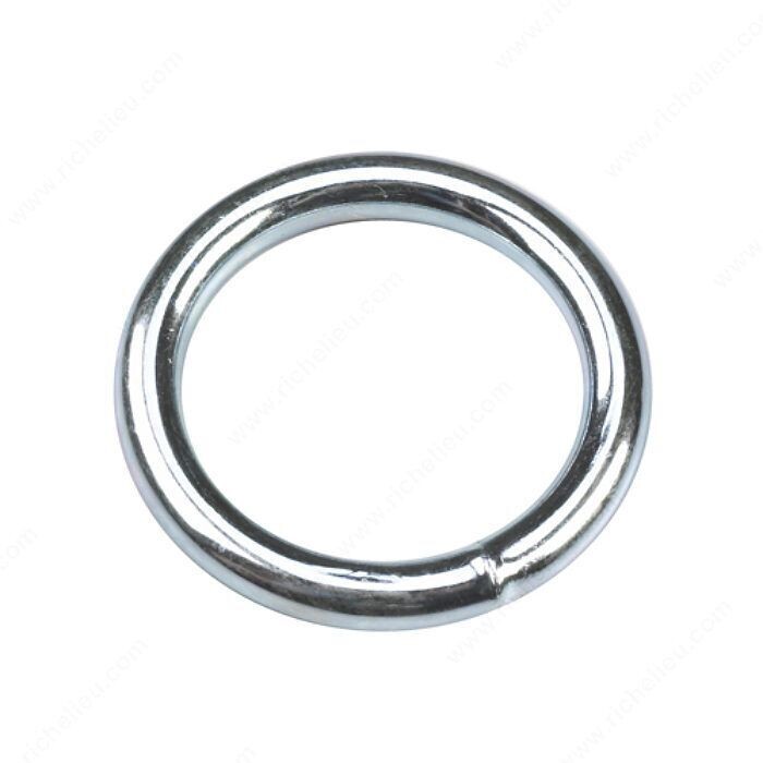 1-1/4 inch #4 steel ring, zinc plated finish.
