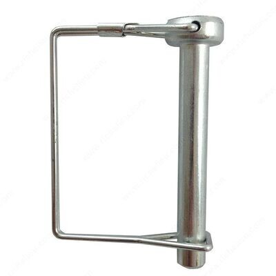 3/8 3/8 inch by 2-1/2 inch quick release pin for hitches and equipment.