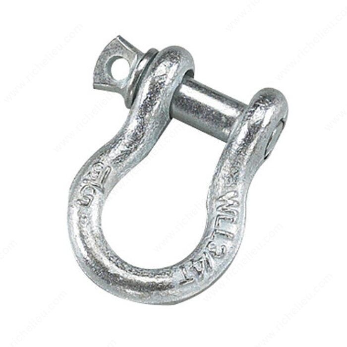 1/4 inch galvanized anchor shackle.