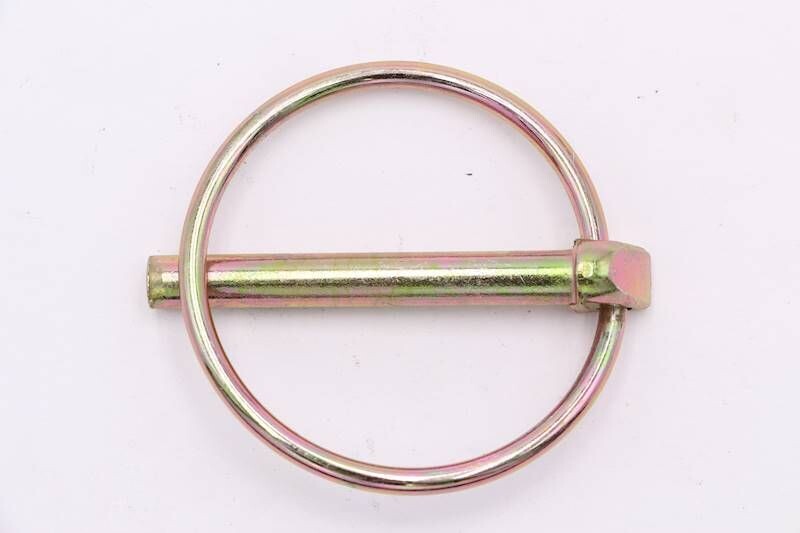 1/4 inch yellow zinc linch pin.