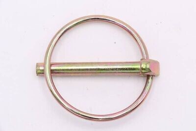 1/4 1/4 inch yellow zinc linch pin.