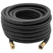 5/8 5/8 Inch x 50 Foot Black Water Hose for garden and outdoor use.