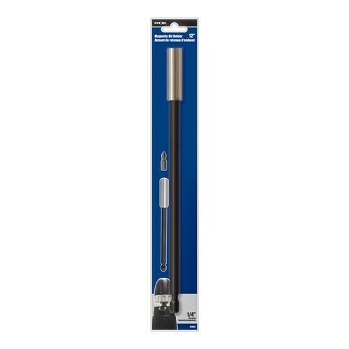 12 Inch magnetic bit holder for securing driver bits during use.