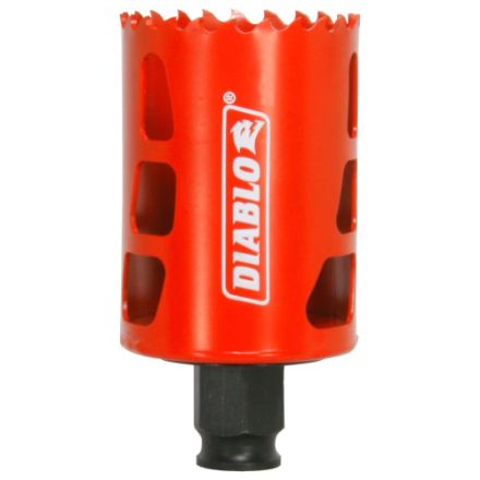 Diablo 1 7/8 inch bi-metal hole saw for cutting wood, metal, and plastic.