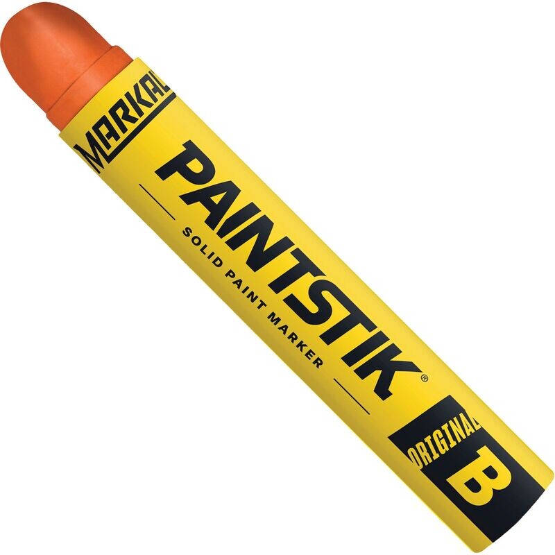 Orange Markal Paintstik solid paint marker.