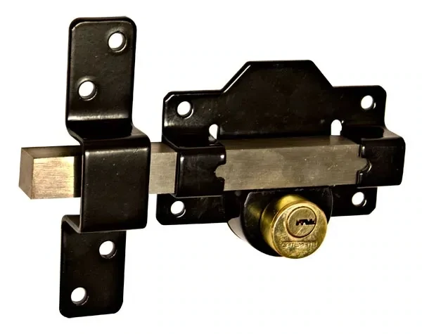 2-3/4 inch double rimlock door lock for surface-mounted door security.