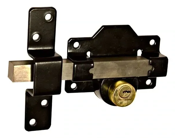 2-3/4 2-3/4 inch double rimlock door lock for surface-mounted door security.