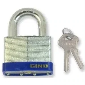 Gino 40mm laminated steel padlock.