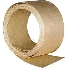 2 inch by 8 foot birch veneer edge banding, pre-glued for iron-on application to plywood edges.